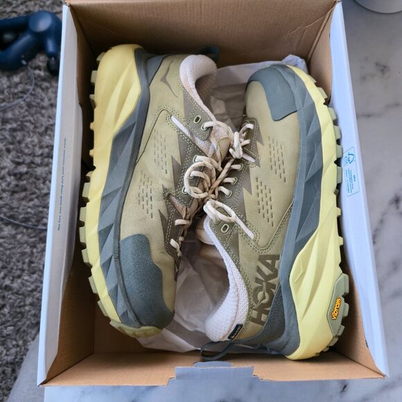 HOKA Kaha Low GTX Trail Shoes Mens 8.5 Olive Green Vibram Gore-Tex EU 42 Like Ne main image 7